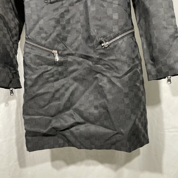 EUC $788 Marc by Marc Jacobs Zip Detail Check Shift Dress Black [SZ‎ 0 2 XS ] - Picture 7 of 12